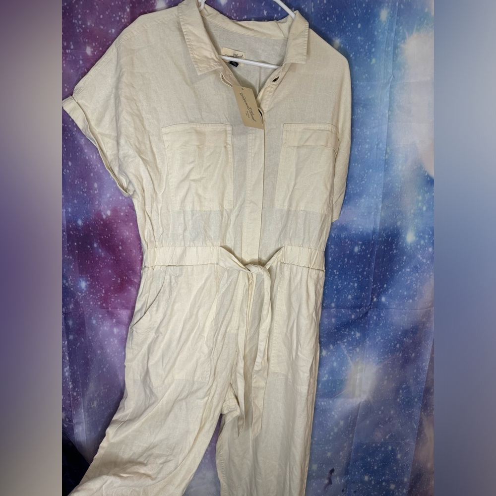 Universal Thread Cream Jumpsuit